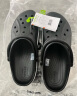 crocs卡骆驰洞洞鞋贝雅卡骆班轻便耐磨一脚蹬休闲鞋|205089 黑色/白色-066 41 /42(260mm) 实拍图