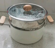小熊（Bear）0涂层钛陶瓷汤锅+蒸笼 24cm奶锅炖锅蒸锅燃气灶通用JG042-P03 实拍图