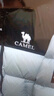 骆驼（CAMEL）【迪丽热巴同款】羽神短款羽绒服热反射升温保暖加厚连帽面包服 幻影黑/玉石白，男女，734CA6B605F 3XL 实拍图