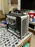 方糖机械大师 酷方 C34Plus 视界  支持ATX主板/240水冷  小型 手提 便携电脑主机箱 铝合金侧透 水冷 桌面机箱 月光银 官方标配 实拍图