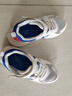 鸿星尔克（ERKE）童鞋中性大小童休闲鞋大网孔透气运动鞋微晶白/星际蓝33 实拍图