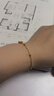 中国黄金（CHINA GOLD）四叶草黄金手链女足金转运珠手链纯金七夕情人节礼物送女友老婆 足金四叶草手链约1.6g【玫瑰礼盒】 实拍图