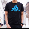 阿迪达斯 （adidas）短袖男春夏跑步休闲运动服圆领健身速干T恤 黑蓝JUDO M  实拍图