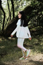 moonkids儿童运动套装2025夏季新款女童速干网球服长袖T恤鲨鱼裤大童夏装 19567幻彩粉+9567渐变【两件套】 150 cm 晒单实拍图