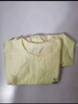 贝瑞加（Babyprints）婴儿衣服2件装新生儿连体衣短袖宝宝哈衣纯棉薄款爬服 白黄59 实拍图