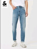 杰克·琼斯（JACK&JONES）26年新款牛仔裤男装【凉感】潮流弹力901修身小脚裤子春夏季薄款 浅牛仔蓝C40 凉感 30 170 W30/L30 实拍图