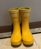 JOYCORN加可时尚马卡龙雨靴防滑防水女鞋中筒雨鞋户外胶鞋夏季水靴 柚子黄 36 实拍图