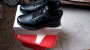 红蜻蜓男鞋春秋男士运动皮鞋牛皮休闲跑步鞋户外板鞋WTL24040黑色41 实拍图