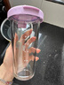 Glasslock玻璃杯进口大容量简约随手杯情侣男女水杯带盖透明吸管杯450ml 实拍图