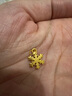 中银鑫行黄金雪花吊坠女新款足金999吊坠24K纯金节日送女友送老婆 雪花吊坠（克重多退少补） 约0.5g 实拍图