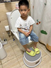 ONLYOU BABY儿童马桶圈大号坐便器男孩女宝宝专用坐垫婴儿便盆梯小孩厕所辅助 【经典款】安伯灰-PVC软垫 【免安装】全包胶靠背（送挂钩） 实拍图