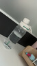 希乐（cille）水杯大容量运动男女夏季tritan刻度茶水分离塑料杯子雪球白860ml 实拍图