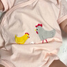 babylove婴儿包屁衣夏季薄款纯棉三角哈衣爬服新生儿宝宝衣服四季款 小鸡出壳2件装(夏薄款) 80cm 实拍图