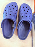 卡骆驰crocs洞洞鞋贝雅男鞋女鞋轻便耐磨一脚蹬拖鞋休闲鞋|10126 深蓝-410 37 /38(230mm) 实拍图