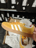 adidas「T头鞋」VL COURT复古休闲板板鞋德训鞋男女阿迪达斯轻运动   黄色/亮白/汉玉白   41 实拍图