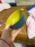 双层塑料洗菜盆沥水篮子厨房神器多功能客厅家用水果盘洗水果菜篮 青黄色 3个 实拍图