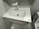 顾家家居（KUKA）浴室柜组合陶瓷一体盆智能镜柜卫生间洗脸手盆柜组合洗漱台 【店长推荐】白色|普通镜柜80cm 实拍图