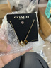 蔻驰（COACH）【情人节礼物】奥莱女士项链高级感时尚百搭饰品礼物 经典标志RONDELL项链 金色/白色 实拍图