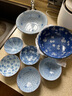 美浓烧（Mino Yaki） 【日本原装进口】美浓烧餐具陶瓷碗日式家用米饭碗餐具套装 4.5英寸蓝绘饭碗5件套【礼盒装】 实拍图