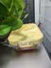 希乐扣玻璃饭盒微波炉加热饭盒上班族带饭餐盒玻璃保鲜盒冰箱琥珀大长*2 实拍图