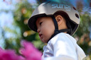 SUNRIMOON森瑞梦儿童头盔3-6-12岁自行车男女孩夏季滑板车学生骑行安全帽 卡其色 基础款 实拍图