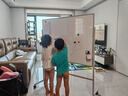 得力（deli）120*90cm白板写字板 白板+绿板支架式办公会议室双面移动画板白绿板儿童学习移动小黑板家用教学 实拍图