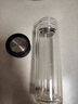 希乐双层玻璃杯 高硼硅玻璃泡茶杯子 男士商务茶水分离杯 带茶隔水杯 实拍图