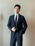 罗蒙高端免烫抗皱西服套装男士商务休闲婚礼正装西服外套上衣服男装 黑色(西服+西裤+衬衫+大礼包) XL 实拍图