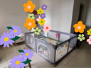 巧乐熊（Qiaolexiong）宝宝围栏婴儿游戏围栏地上栅栏爬爬垫宝宝小孩客厅护栏家用室内 宝可企鹅灰【礼包+防撞升级】 150*180CM【新升级防撞加固·可啃咬】 实拍图