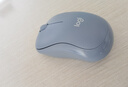 罗技（Logitech）M221 轻音鼠标 无线鼠标 办公鼠标 对称鼠标 带无线微型接收器 雾霭蓝 实拍图