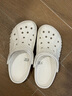 卡骆驰crocs洞洞鞋贝雅男鞋女鞋轻便耐磨一脚蹬拖鞋休闲鞋|10126 白-100 37 /38(230mm) 实拍图