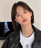 Lnieer玫瑰的故事刘亦菲同款爱心耳环女素圈高级感耳圈2026新款耳饰耳钉 【S925银针】银色爱心耳环 实拍图