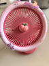 欧利文小风扇桌面床上用夹子式USB充电小型夹扇 便携式迷你大风力婴儿电风扇办公室厕所宿舍风宝 绿色 实拍图