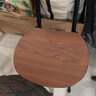 华恺之星凳子 折叠椅子家用餐椅简易便携休闲靠背椅户外圆凳CY150胡桃色 实拍图