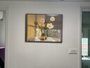 墨派餐厅装饰画现代简约饭厅横幅挂画轻奢饭厅背景墙厨房壁画免打孔 春暖花开 80*60cm【晶瓷】 实拍图