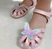 百丽 童鞋夏女童凉鞋儿童时尚公主水晶鞋宝宝包头学步鞋 粉色29 实拍图