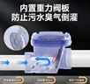 潜水艇（Submarine）厨房下水道 防反水止回阀 下水止逆阀防臭排水管单向阀防堵防返水 双保险50/75管套装 实拍图
