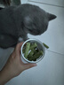 HELLOJOY猫草棒猫咪磨牙棒零食猫草冻干成幼猫化毛球排毛猫草片 80g/罐 实拍图