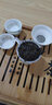 豹霖 玲珑茶具镂空功夫茶具套装 整套茶具青花瓷蜂窝办公家用泡茶具 向阳花+主人杯（盖碗 10件 实拍图