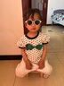 kocotreekk树婴儿眼镜防晒宝宝墨镜男宝幼儿太阳镜偏光女宝潮杏子灰 实拍图