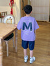 巴帝巴帝男童夏装套装2024新款洋气中大童夏季短袖t恤酷帅男孩衣服两件套 紫色 120 cm 实拍图