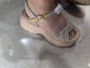 他她（TATA）凉鞋女鞋2025秋季新款休闲厚底法式气质时装凉鞋女 杏色 36 实拍图