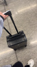 SOO行李箱小型登机箱男出差短途女旅行拉杆箱密码皮箱杯架黑色20英寸 实拍图