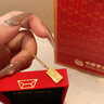 中国黄金（CHINA GOLD）黄金吊坠女足金小金砖项链首饰情人节实用生日礼物送女友老婆老婆 小金砖吊坠 约1.1g 【赠银链】刻字+贺卡 实拍图