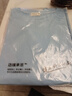 2025年新款夏装纯棉短袖t恤韩系宽松圆领休闲薄款大码上衣体恤衫 浅蓝【纯色】 2XL 【建议125-135斤】 实拍图