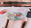 中国黄金（CHINA GOLD）天山翠玉手镯女金丝玉镯子冰透飘花叮当镯生日礼物送女朋友 京速达-天山翠手镯54# 实拍图