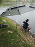 左都（ZUODU）2.6m钓鱼专用大伞台钓遮阳伞大号加固加厚抗风防暴雨可调节拐杖伞 2.6米 【森绿】升级款-可锁止地插 实拍图