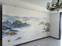 新福壁海新中式电视背景墙壁纸8d立体红色山水3d墙纸江山壁画客厅影视墙布 设计师推荐款式3 定制 实拍图