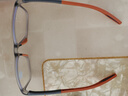 鹏境时尚老花眼镜防蓝光运动防滑男女通用轻柔耐磨便携老花眼镜 茶橘色 150度建议50-54岁 实拍图
