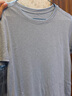 麦檬MM清凉一夏/正肩垂坠凉感/衣橱B备T恤短袖25夏新款5G4900821X 圆领-雾霾蓝5G4900825X M （105-115斤） 实拍图